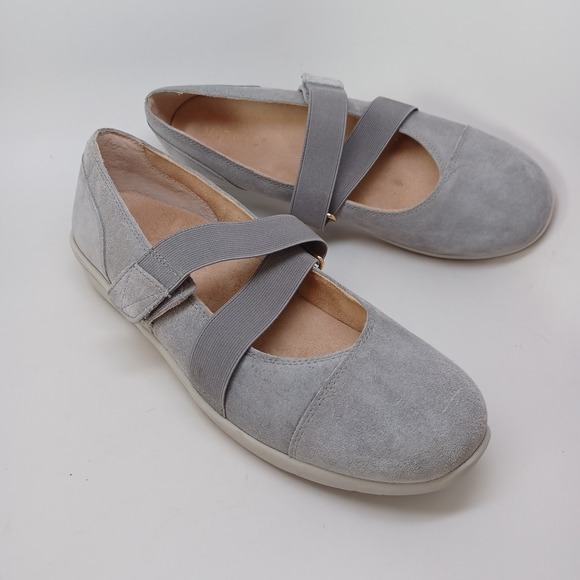 Vionic Shoes Shelby Womens US 9.5 or 41.5 Gray Suede Mary Jane Comfort Flats - Picture 7 of 13